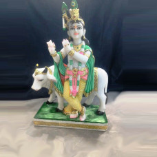 2 Ft Cute Bhagwan Shri Krishna Murti with Cow